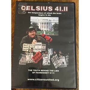 Celsius 41.11 (DVD, 2004) Citizens United - Counter To Fahrenheit 9/11